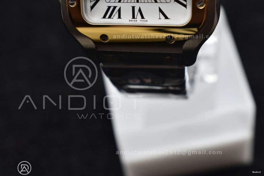 on YG SS SS White de Cartier Edition Dial 1096 MIYOTA SmartLinks BVF Bracelet YG Sporty V 1:1 9015 Santos Best 35mm 0705